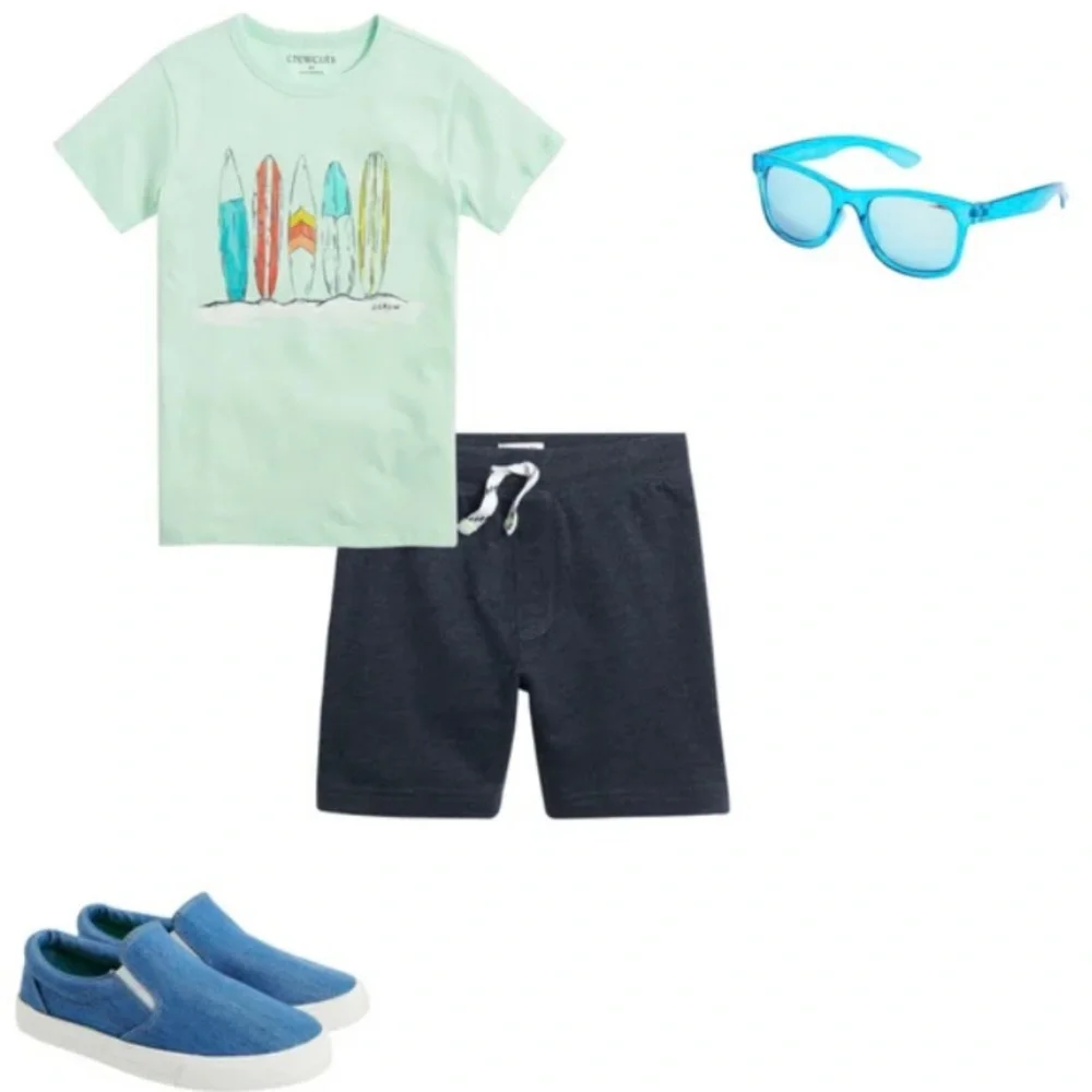 J. CREW Kids Sunglasses Blue Frame Blue Lenses Children Sunnies Unisex NWT